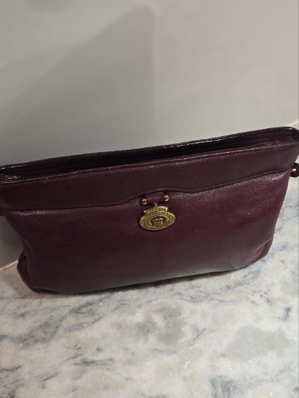 Vintage Etienne Aigner Plum Leather Bag - Picture 13 of 15